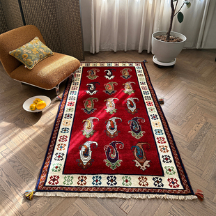 花素希 伊朗进口波斯手工羊毛地毯游牧风复古客厅地毯墙面挂毯