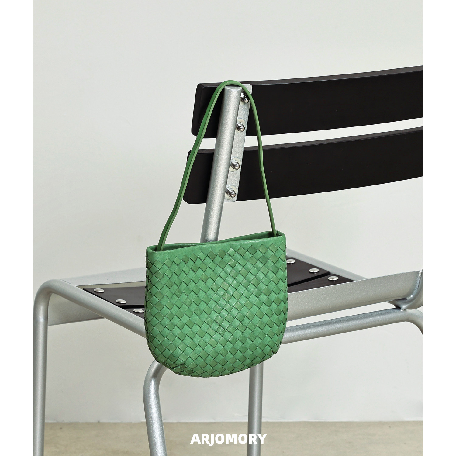 ARJOMORY小众新款手工编织真皮女包休闲简约风通勤百搭单肩手提包