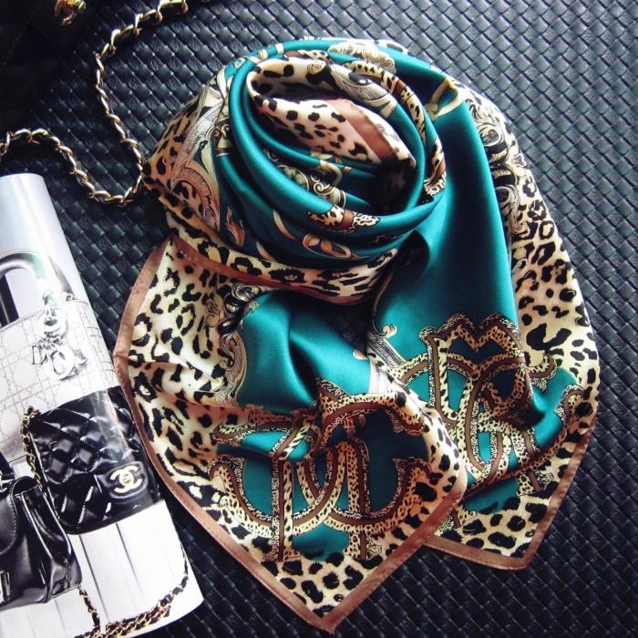 母亲节礼物真丝大方巾桑蚕丝职业真丝围巾女丝巾真丝披肩