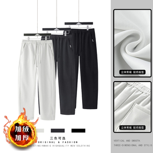 弯刀休闲裤男冬季卫裤美式宽松长裤子A166-KB4033-P50加绒58控78图片