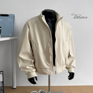 美式vintage棒球服男秋季潮牌拉链工装夹克A166-26187-特P48控88图片