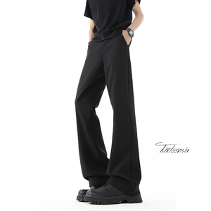 cleanfit黑色微喇西裤男垂坠感长裤A166-KZ6101-特P35加绒45控69图片