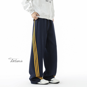 美式三道杠裤子男秋季cleanfit直筒卫裤A166-KX5811-特P37控75图片