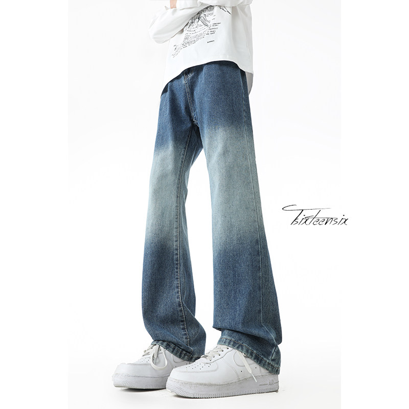 渐变微喇牛仔裤男春秋高街宽松vintage裤子A166-NA5605-特P35控69，男装牛仔裤，电商A166