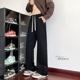 美式拼接侧拉链开叉运动卫裤男秋季微喇裤A166-KA5703-特P40控78，男装休闲裤，电商A166