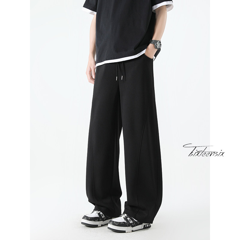 扎染弯刀裤子男夏季宽松解构休闲裤美式长裤A166-NK350-特P33控65,男装休闲裤,电商A166