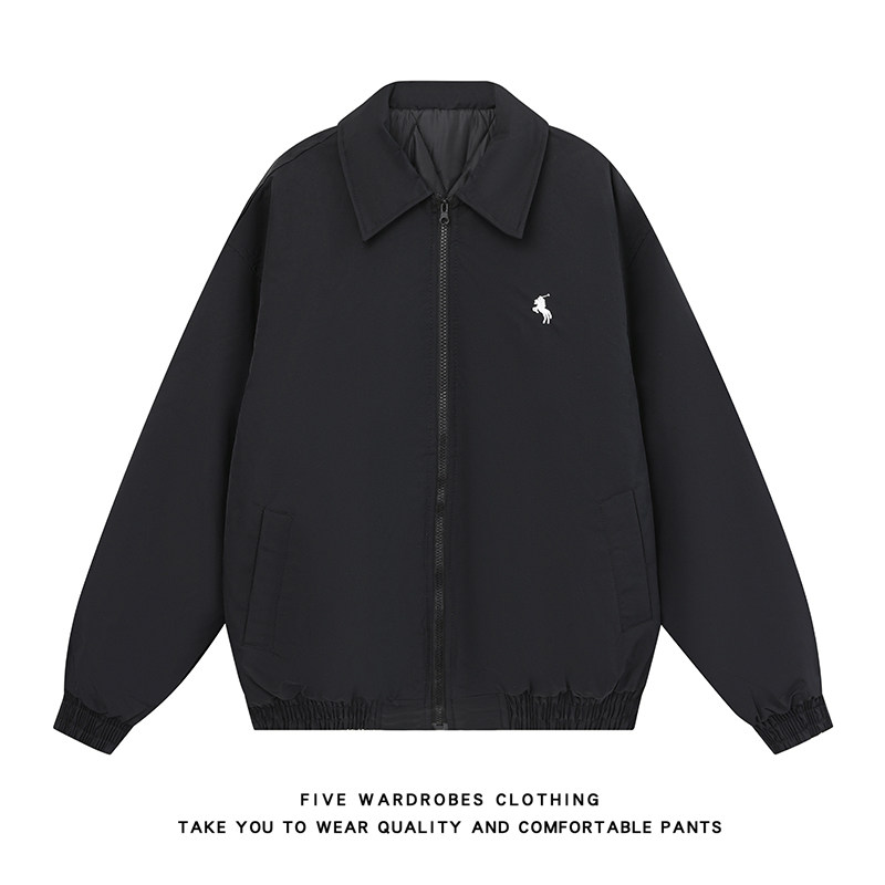 美式复古夹棉加厚机车服棉衣男潮宽松保暖棉袄A166-MF2244-特P65，男装棉衣，电商A166