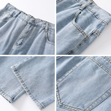 美式水洗做旧牛仔裤男春季直筒宽松微喇长裤子A166-NA5201-特P32，男装牛仔裤，电商A166