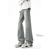 牛仔裤男春季美式高街微喇裤子A166-8806-特P黑色22彩色27白色28，男装牛仔裤，电商A166