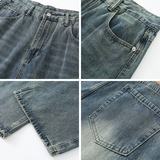 美式水洗牛仔裤男2026春季高街直筒休闲裤A166-NA5701-特P37控69，男装牛仔裤，电商A166