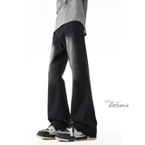 美式复古微喇裤子男春季牛仔裤A166-8806-特P黑色22彩色27白色28，男装牛仔裤，电商A166