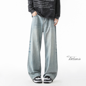 美式水洗牛仔裤男vibe高街百搭休闲宽松裤子A166-NA5J01-P45控69，男装牛仔裤，电商A166