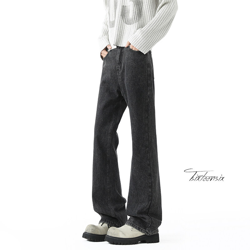 美式做旧水洗微喇牛仔裤男cleanfit街头长裤子A166-N558-P50控78,男装牛仔裤,电商A166