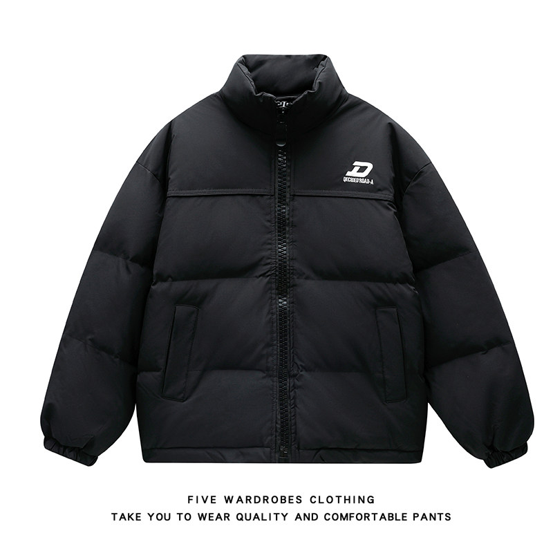 美拉德立领棉服男冬季宽松廓形面包服保暖棉衣A166-ZSM3040-特P85，男装棉衣，电商A166