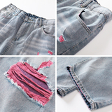 美式水洗破洞牛仔裤男2026春季休闲长裤子A166-NA5406-特P45控89，男装牛仔裤，电商A166