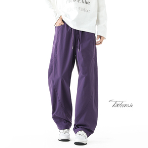 阔腿弯刀裤子男美式潮牌冲锋裤宽松工装裤A166-KA5307-特P35控58，男装工装外套，电商A166