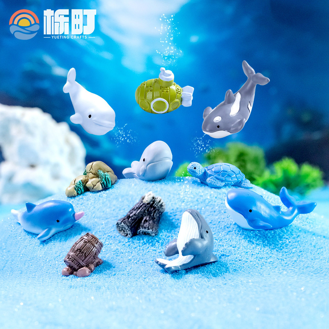 微景观创意仿真鲸鱼海龟水族鱼缸海底造景 DIY装饰配件迷你小摆件,家居饰品,桌面摆件,淘宝优惠券,粉丝福利购,淘宝优惠卷