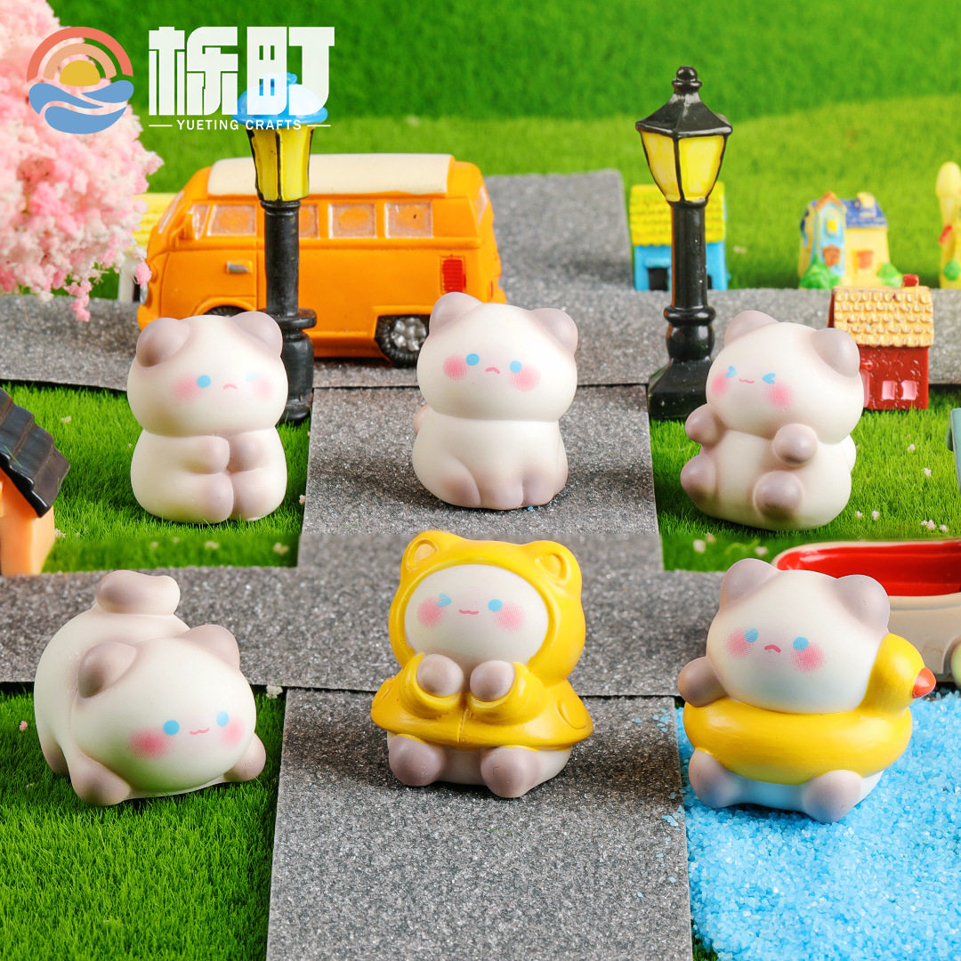 微景观diy园艺配件盆景多肉摆件 暹罗猫宠物卡通地摊爆款货源可爱,家居饰品,桌面摆件,淘宝优惠券,粉丝福利购,淘宝优惠卷