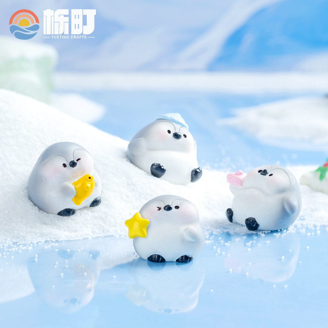 肥墩墩企鹅微景观diy盆景多肉摆件装饰 造景配件可爱动物树脂企鹅,家居饰品,桌面摆件,淘宝优惠券,粉丝福利购,淘宝优惠卷