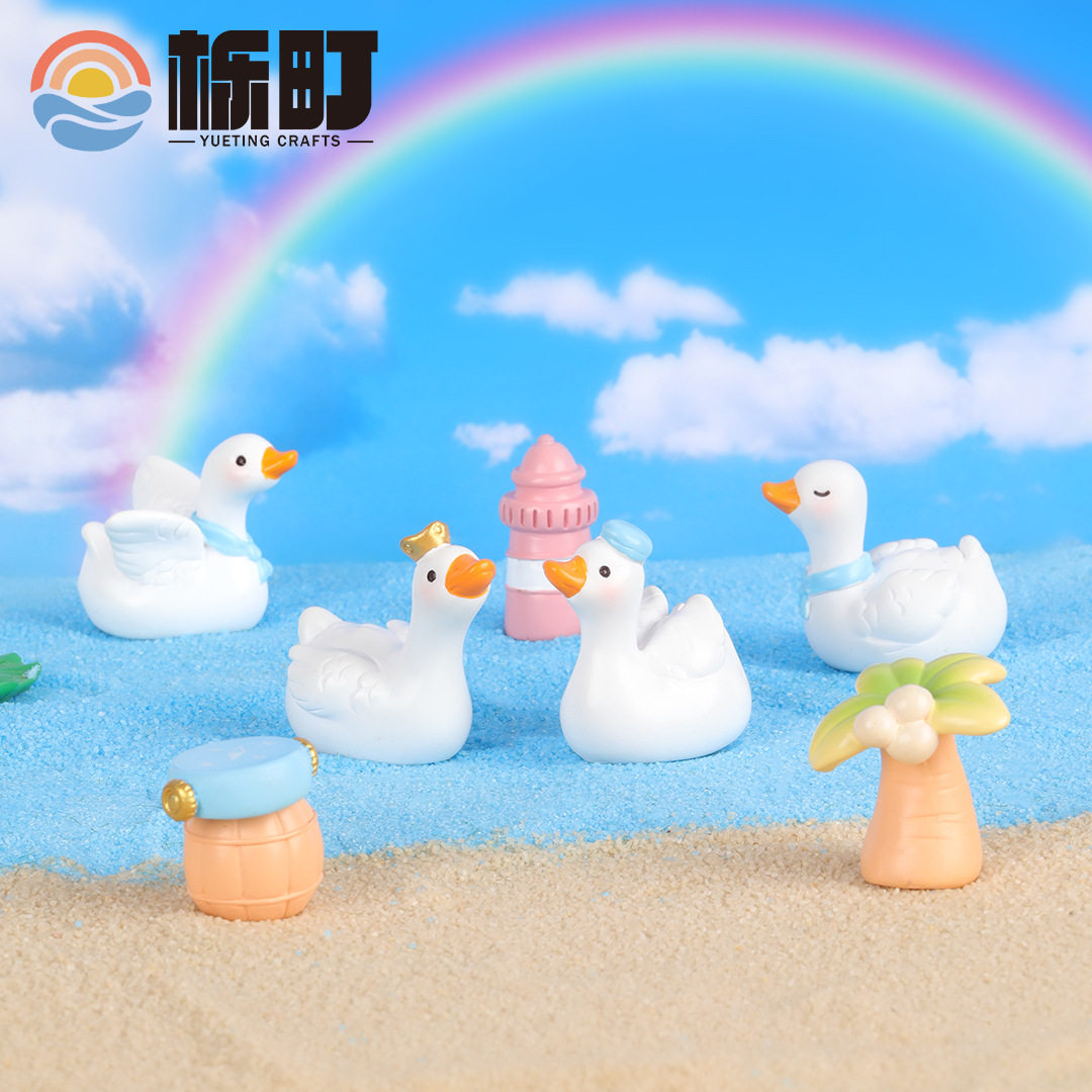 树脂白天鹅 创意礼品摆件装饰品白鸭子工艺品水球diy配件亲子礼物,家居饰品,桌面摆件,淘宝优惠券,粉丝福利购,淘宝优惠卷