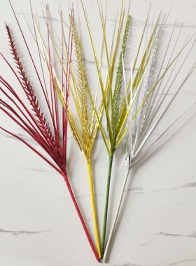 包邮圣诞节麦穗孔雀草插支圣诞树手工装饰品拍摄道具洋葱草跨境品