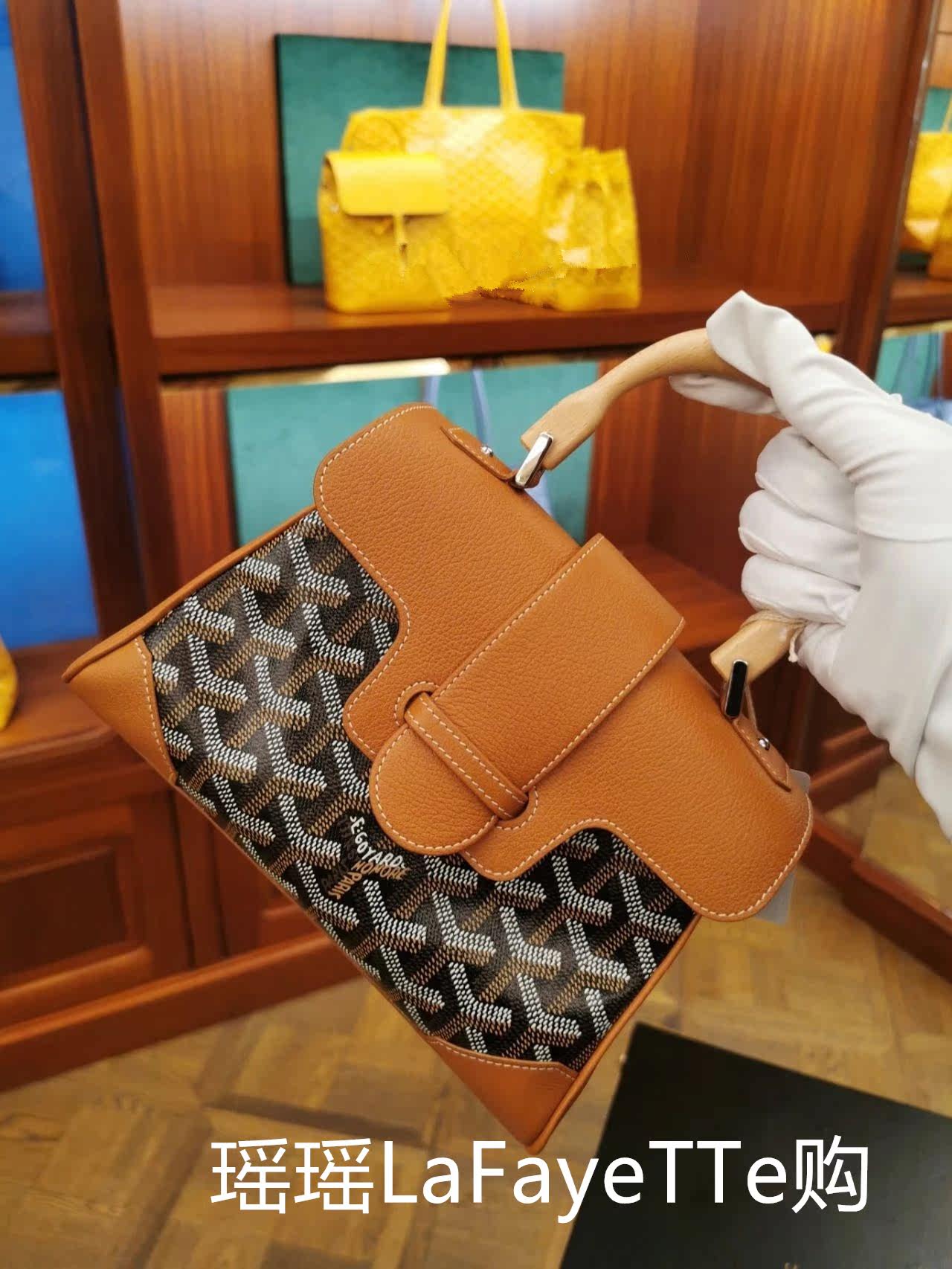 Goyard/戈雅女包Saigon mini西贡包木质手柄迷你手提包单肩斜挎包在类目 箱包皮具/热销女包/男包, 女士包袋中 - 来自Buy2taobao.com提供专业的淘宝代购服务