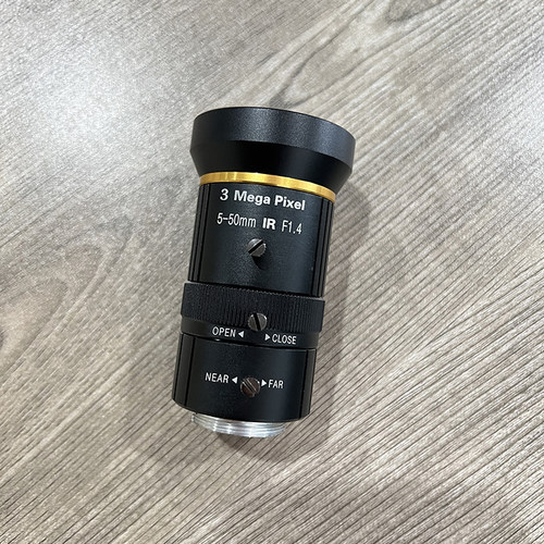 高清3MP 5-50MM CS手动光圈变焦工业相机CCD监控视觉直播教学镜头