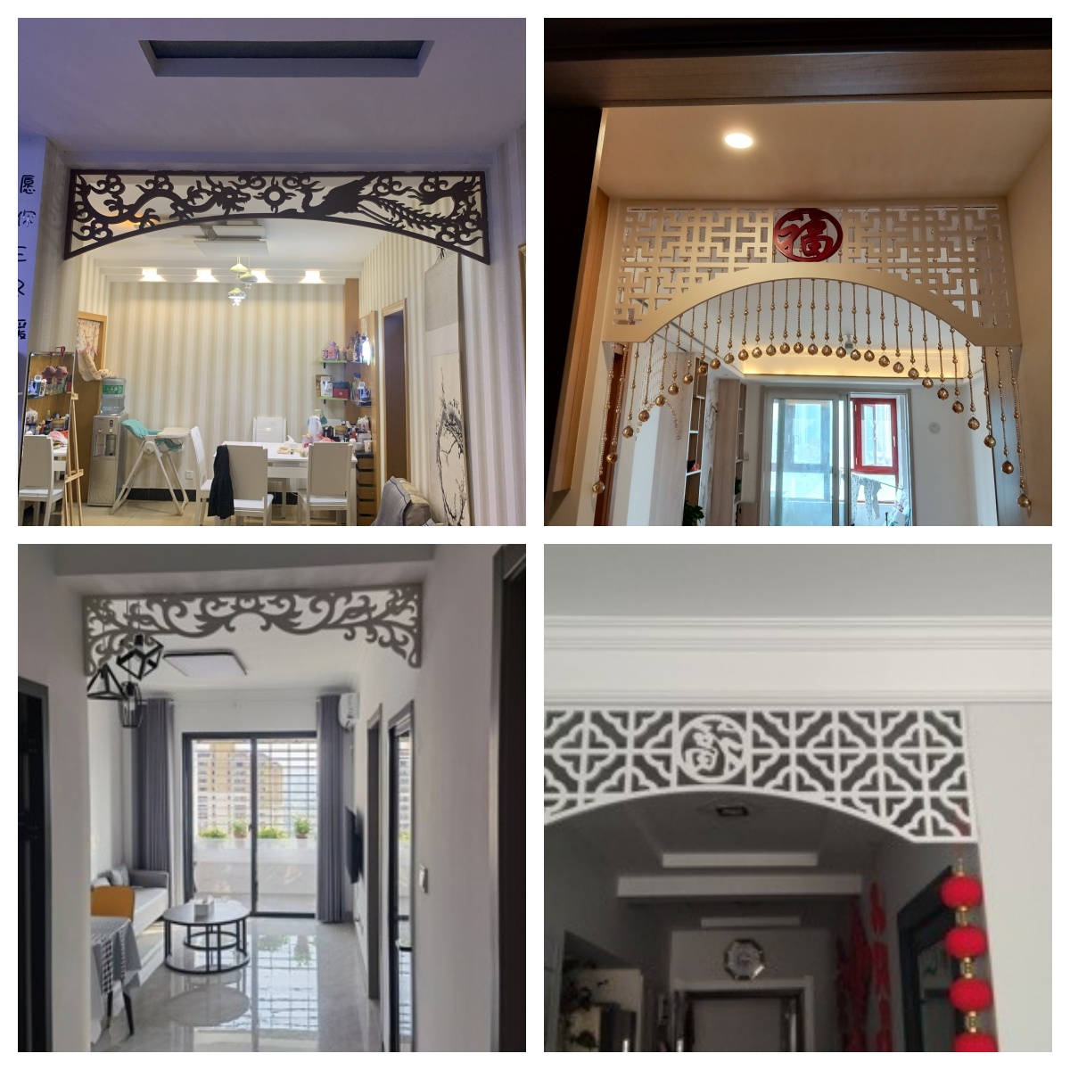 门头挂落门楣PVC镂空雕花装饰客厅走廊过道房梁横梁遮挡装饰