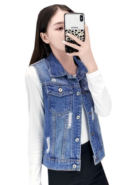 牛仔马甲女夏天外穿宽