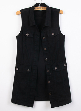 牛仔马甲女春秋2025年新款秋季韩版复古秋冬女士外搭时尚马夹外套