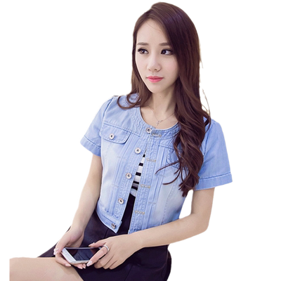 牛仔配裙子夏季短袖外搭小披肩