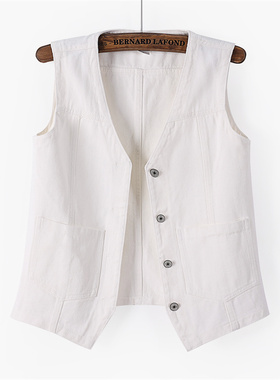 牛仔马甲女夏季新款短款夏装加大码时尚背心马夹夏秋季女士外套