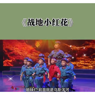 少儿红色课本剧战地小红花演出服儿童八路村民村姑地下党表演服装