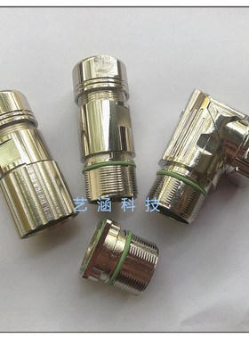 伺服电机M23 12孔航空插头插座 M623 6芯连接器 M23 17针19芯接头