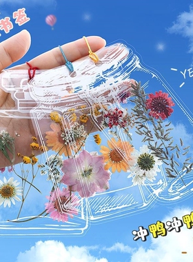 树叶标本册收集收藏押花塑封膜创意压花学生DIY手工制作卡 采集册