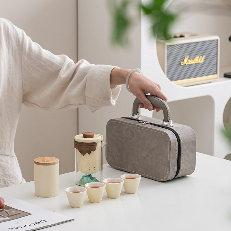 故宫国风商务礼品旅行茶具定制