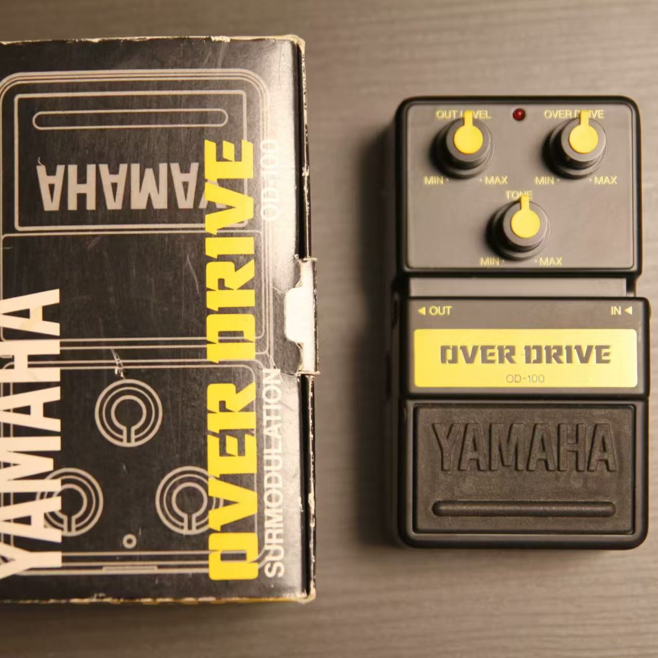 绝版老日产YAMAHA OD-100过载单块效果器