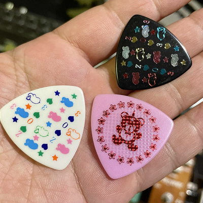 日产限量fernandes 象宝宝 吉他拨片 三种图案