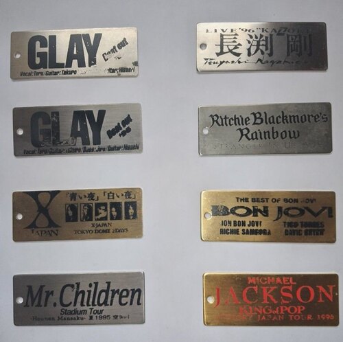 日产 Glay Xjapan  bon jovi 乐队 钢牌 吉他周边