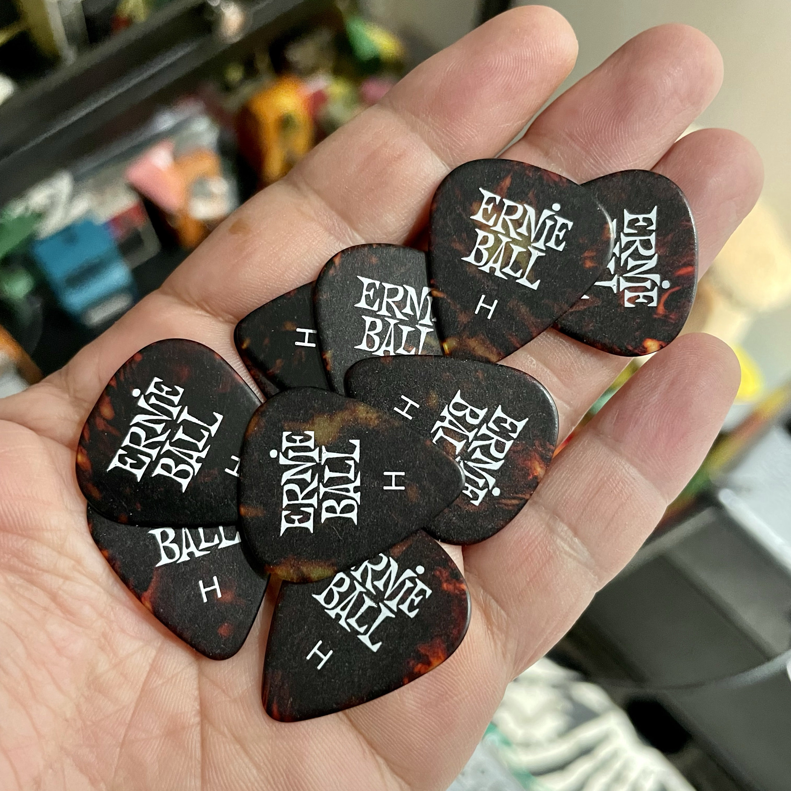正版美产ernieball  民谣吉他 电吉他 拨片 厚度H