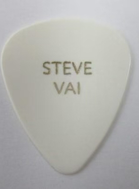 绝版 Steve Vai签名款 白色吉他拨片