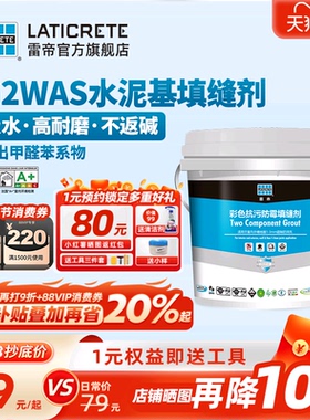 雷帝彩色抗污防霉双组份水泥基填缝剂CG2WAS卫生间瓷砖地砖勾缝剂