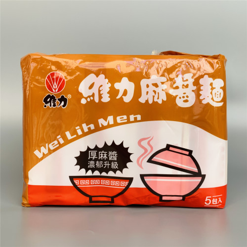 维力麻酱面袋装方便面干拌面泡面