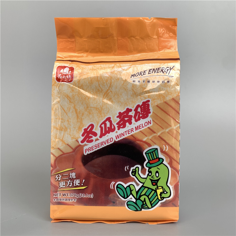 台湾进口日正南北坊冬瓜茶砖饮料浓缩糖浆果蔬汁解暑冬瓜茶块370g