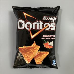 台湾采购多力多滋爆蒜酷辣口味玉米片休闲玉米脆小零食102g热销款