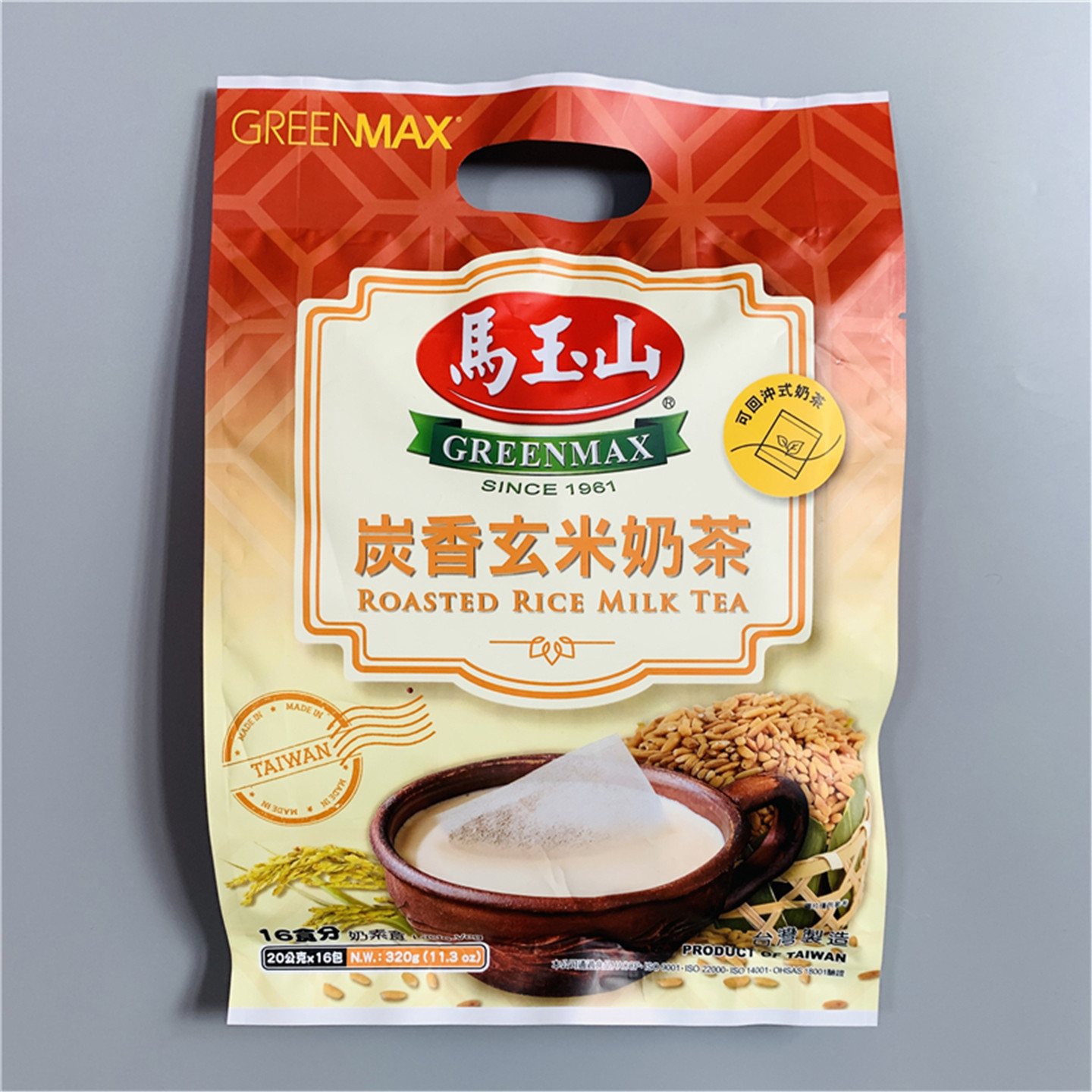 台湾马玉山炭香玄米奶茶可回冲式图片