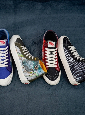 Ralph Steadman x Vans Vault保护动物系列印花高帮休闲鞋板鞋冬