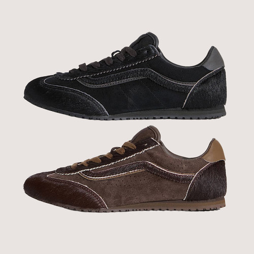 Vans Super Lowpro马毛麂皮复古时髦老钱风马毛鞋休闲鞋薄底鞋