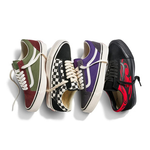 Premium 低帮复古休闲鞋 Old 男女鞋 春夏 Skool范斯棋盘格板鞋 Vans
