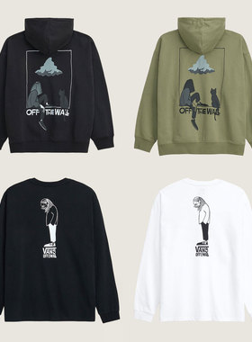 YUSUKE HANAI x Vans亚洲艺术家联名棉质男女秋冬潮流宽松T恤卫衣